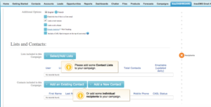 Using the itracMarketer App in Salesforce